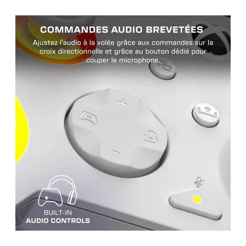 Manette de jeu - Xbox Series X|S, Xbox One et PC - Afterglow Wave - RGB - Filaire - Blanc- TURTLE BEACH
