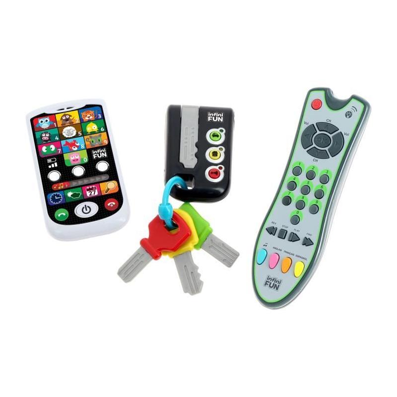 Kit High Tech - KD - Mon Kit High Tech - Clés, téléphone et télécommande pour apprendre les chiffres et couleurs