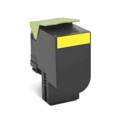 Cartouche de toner jaune Lexmark 802SY - 80C2SY0 - jusqu'a 2 000 pages