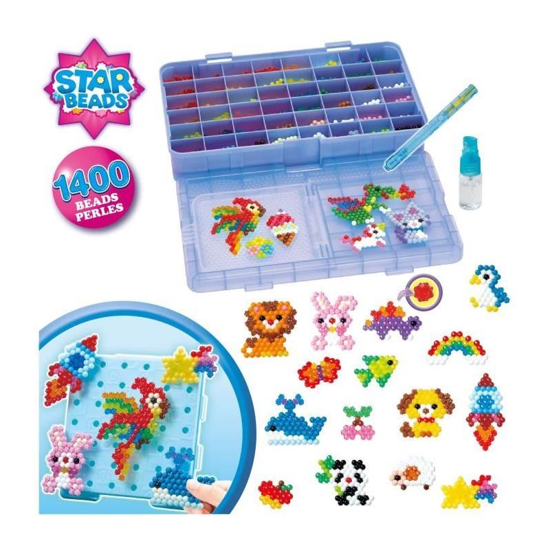 Aquabeads La mallette d'expert : 1400 perles multicolores !
