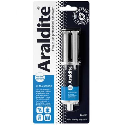 Colle époxy bi-composant - ARALDITE - Standard - 24 ml - Prise longue - Haute résistance
