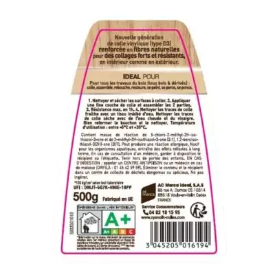 Colle bois haute résistance - 290 g - Pour bois et dérivés Colle bois haute résistance - 290 g - Pour bois et dérivés