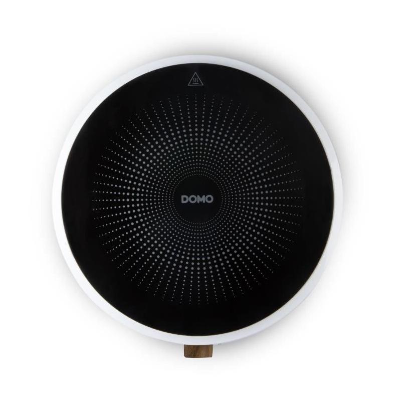 Plaque a induction - DOMO - DO30112IP - 2000 W - 1 foyer - Design rond blanc