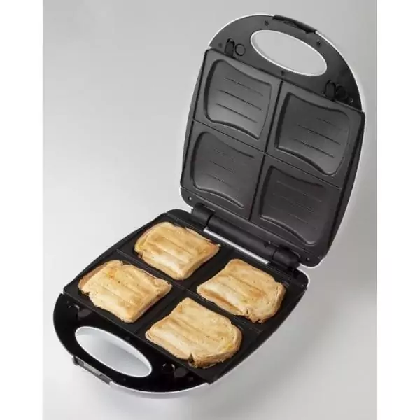 Appareil a croque-monsieur DOMO - DO9046C - Surface cuisson extra large 27 x 32cm - Plaques amovibles - 1200W