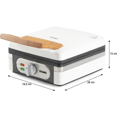 Gaufrier DOMO DO9274W 1400 W blanc - 2 gaufres XL