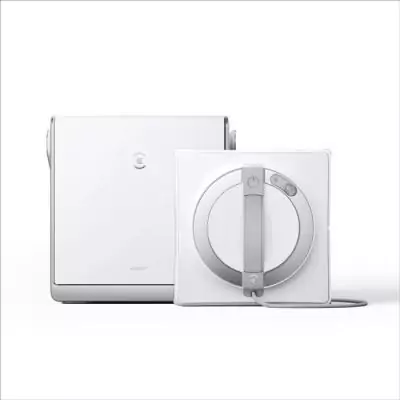 ECOVACS WINBOT W2 OMNI Robot Nettoyeur de vitres avec Station Multifonction - Recharge Pendant Le Fonctionnement