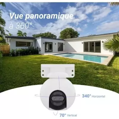 Caméra motorisée EZVIZ H80x Dual - 4K - Couleur nuit - Audio bidirectionnel Caméra motorisée EZVIZ H80x Dual - 4K - Couleur nuit - Audio bidirectionnel