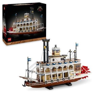 LEGO Ideas 21356 Exclu Cdiscount: Le Bateau à Vapeur du Mississippi - Set de Construction Adulte