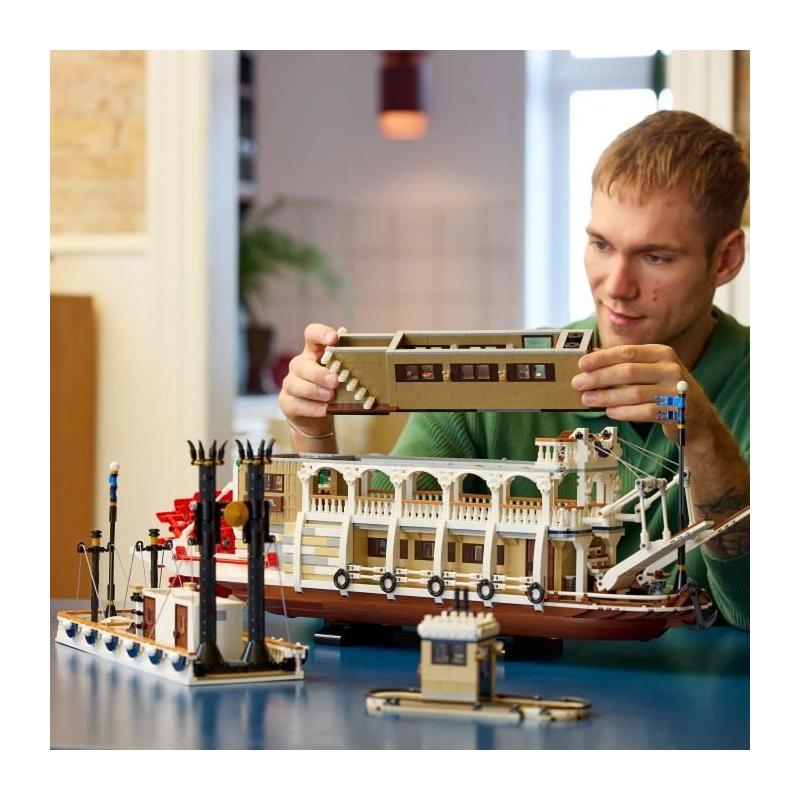 LEGO Ideas 21356 Exclu Cdiscount: Le Bateau à Vapeur du Mississippi - Set de Construction Adulte