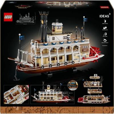 LEGO Ideas 21356 Exclu Cdiscount: Le Bateau à Vapeur du Mississippi - Set de Construction Adulte