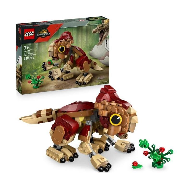 LEGO Jurassic World 76970 Dolores, le Bébé Aquilops - Construis ton propre dinosaure!