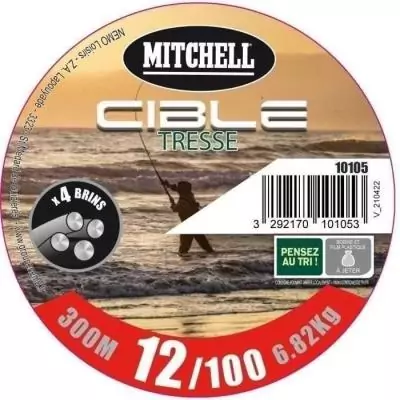 Fil de pêche Tresse MITCHELL - 300 m - 17/100
