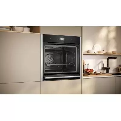 Neff B64CS71N0 four 71 L Noir, Acier inoxydable