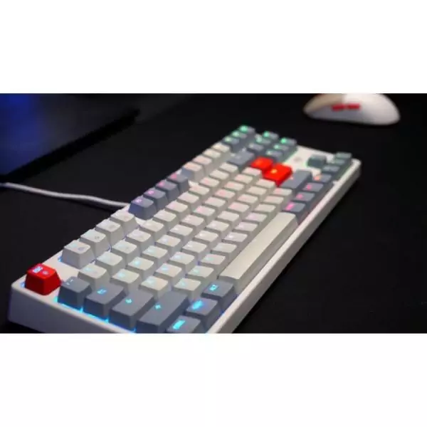 Clavier de gaming mécanique - CHERRY XTRFY K4V2 RGB TKL RETRO - Format TKL - Éclairage RGB - Noir