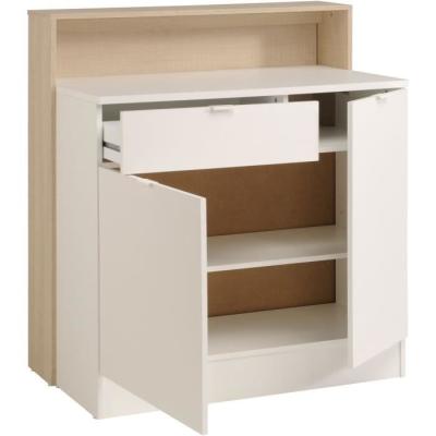 KEY - Meuble multifonctions pour cuisine et bar - Chene/Blanc - PARISOT