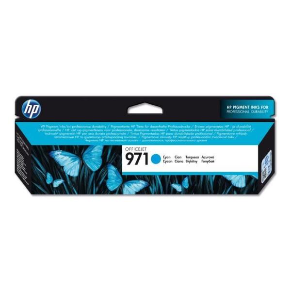 HP 971 Cartouche d'encre cyan authentique (CN622AE) pour HP Officejet Pro X451/X476/X551/X576