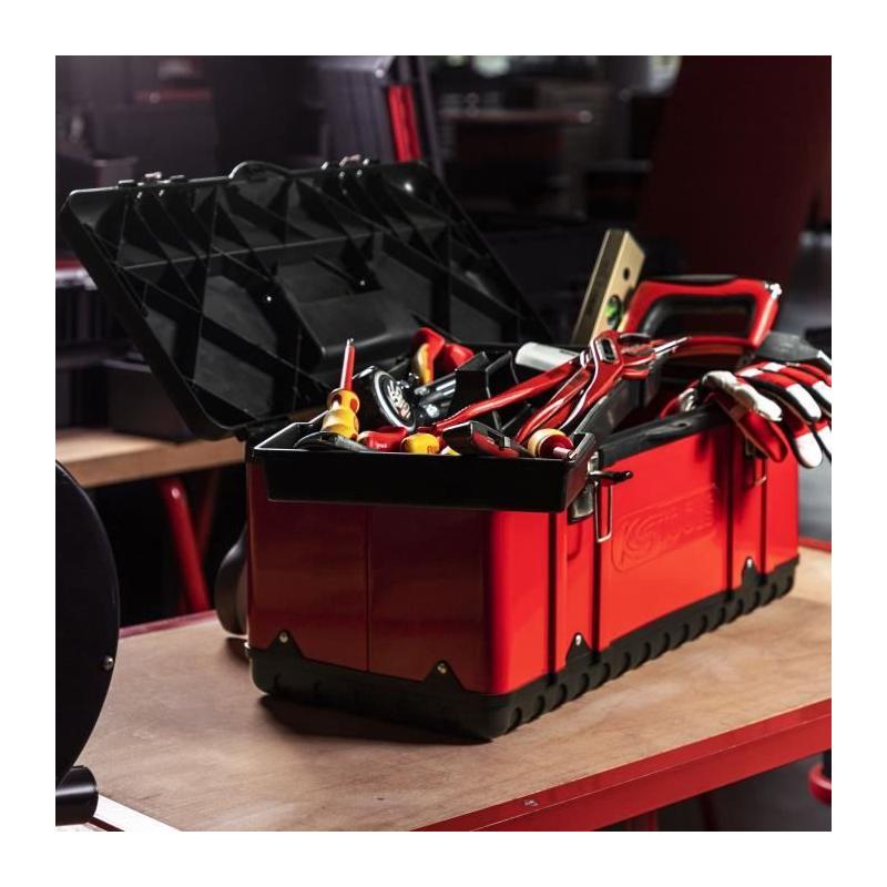 Boîte à outils KS TOOLS - Amovible et robuste - 30 kg max - 470x238x203 mm