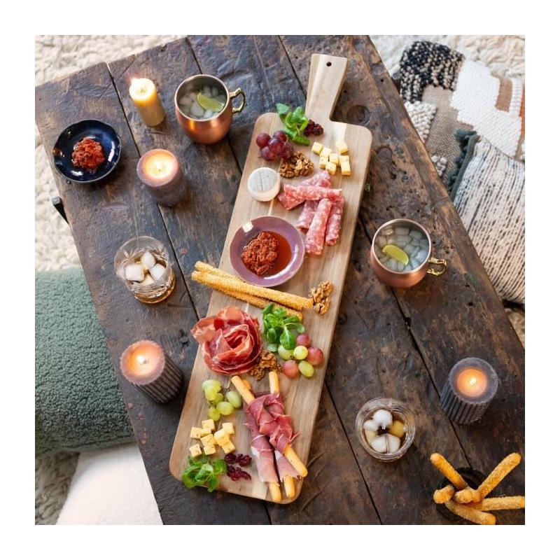 Planche apéritive Maxi LIVOO en bois acacia FSC - 75 x 19,5 cm