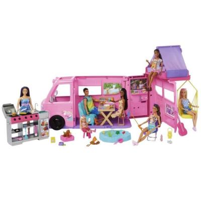Barbie - Camping-Car de Rêve avec 60+ Accessoires