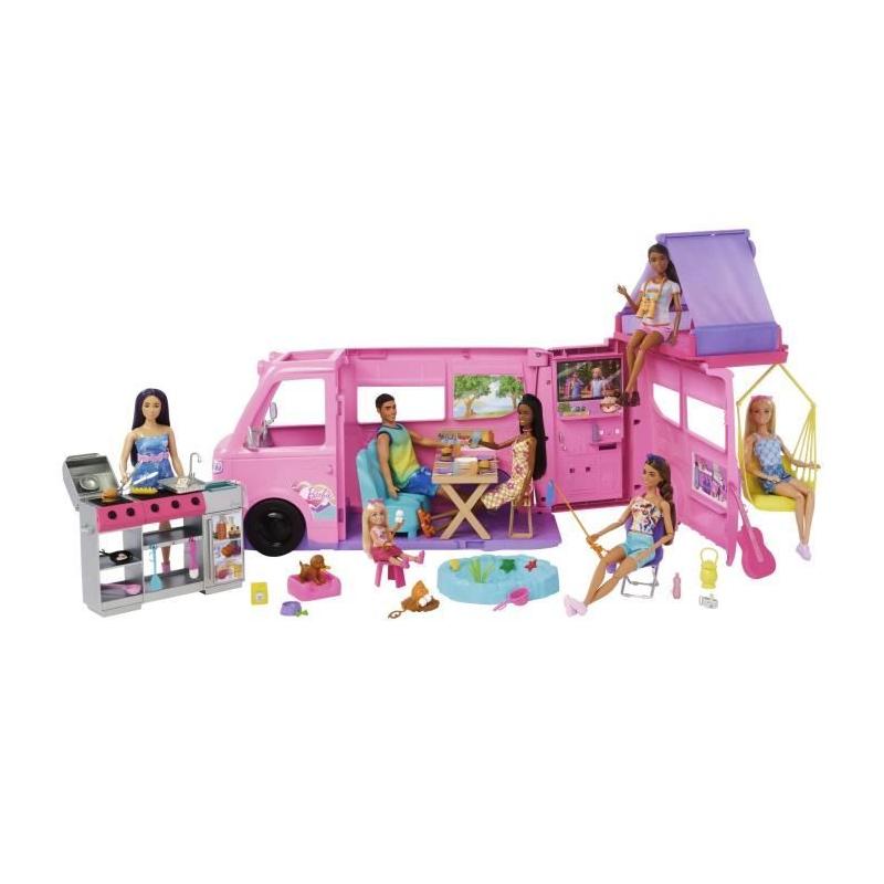 Barbie - Camping-Car de Rêve avec 60+ Accessoires