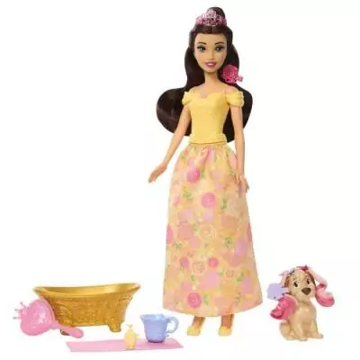 Coffret Princesse Belle et son chien à toiletter - Avec baignoire