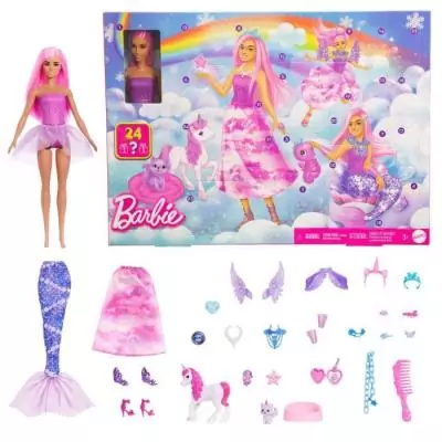 Calendrier de l'Avent Barbie avec 24 surprises et poupée glam - JFL66 Calendrier de l'Avent Barbie avec 24 surprises et poupée glam - JFL66