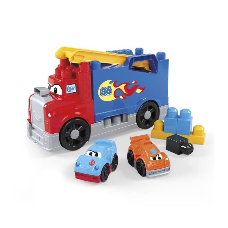 MEGA BLOKS - Camion Course et Construction - Coffret avec 19 pieces - MEGA Bloks - JFR29