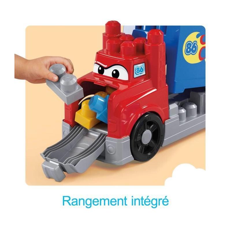 MEGA BLOKS - Camion Course et Construction - Coffret avec 19 pieces - MEGA Bloks - JFR29