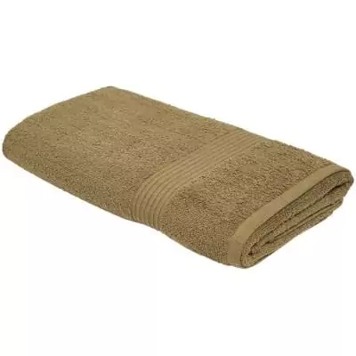 Drap de bain 100% coton bronze 70x130 cm - Essentiel du jour Drap de bain 100% coton bronze 70x130 cm - Essentiel du jour