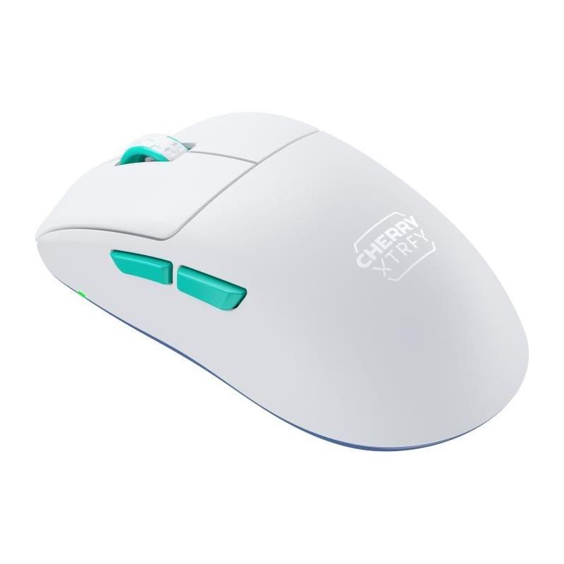 Souris gamer ultra-légère sans fil symétrique - CHERRY XTRFY M68 WIRELESS - Blanc