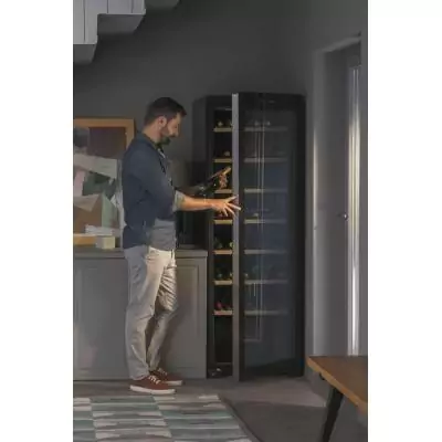 Haier Wine cellar HWS188GAE Pose libre Noir 188 bouteille(s)