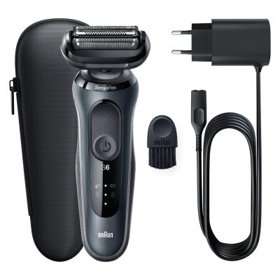 Braun Series 6 61-N1000s Rasoir à grille Noir, Gris