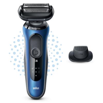 Braun Series 6 61-B1200s Rasoir à grille Tondeuse Noir, Bleu