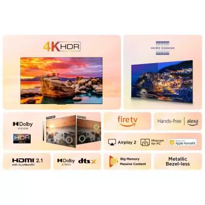 TCL PF650 55PF650 TV 139,7 cm (55") 4K Ultra HD Smart TV Wifi Titane