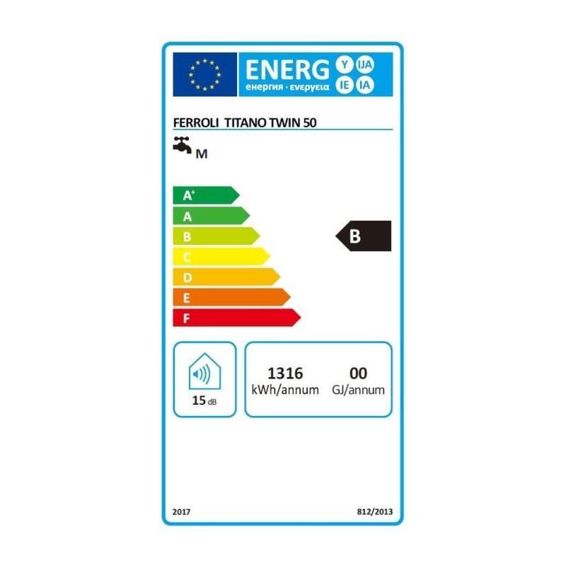 Chauffe-eau Ferroli TITANO TWIN 50L - Compact et Polyvalent