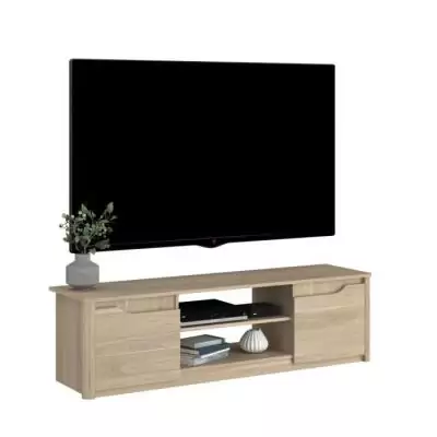 Meuble TV classique BETTY Chene - L150 x H42 x P60 cm Meuble TV classique BETTY Chene - L150 x H42 x P60 cm