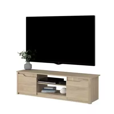 Meuble TV classique BETTY Chene - L150 x H42 x P60 cm Meuble TV classique BETTY Chene - L150 x H42 x P60 cm