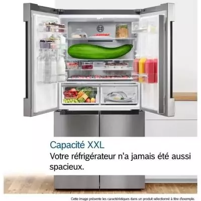 Réfrigérateur combiné Bosch SER4 - KFN96AXEA 605L - Inox