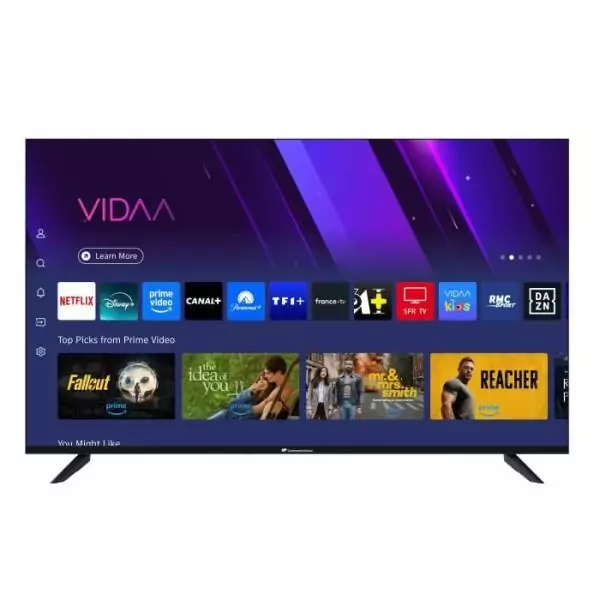 TV LED - CONTINENTAL EDISON - CELED55SVUHD25B6 - 55'' (139 cm) - UHD 4K 3840x2160 - SMART VIDAA - 3xHDMI - 2xUSB