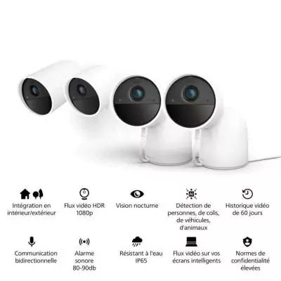 Caméra sans fil Philips Hue Secure HD 1080P - Intérieure/Extérieure - Contrôle simplifié