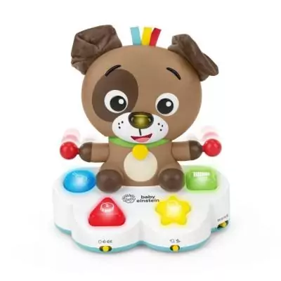 BABY EINSTEIN DEAN le chien- Jouet d'éveil multisensoriel, apprentissage couleurs, formes, musique,multilingue 6M+