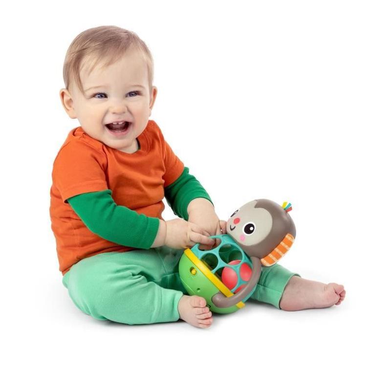 Hochet musical et lumineux Grab & Giggle Monkey - Avec Oball - 6M+