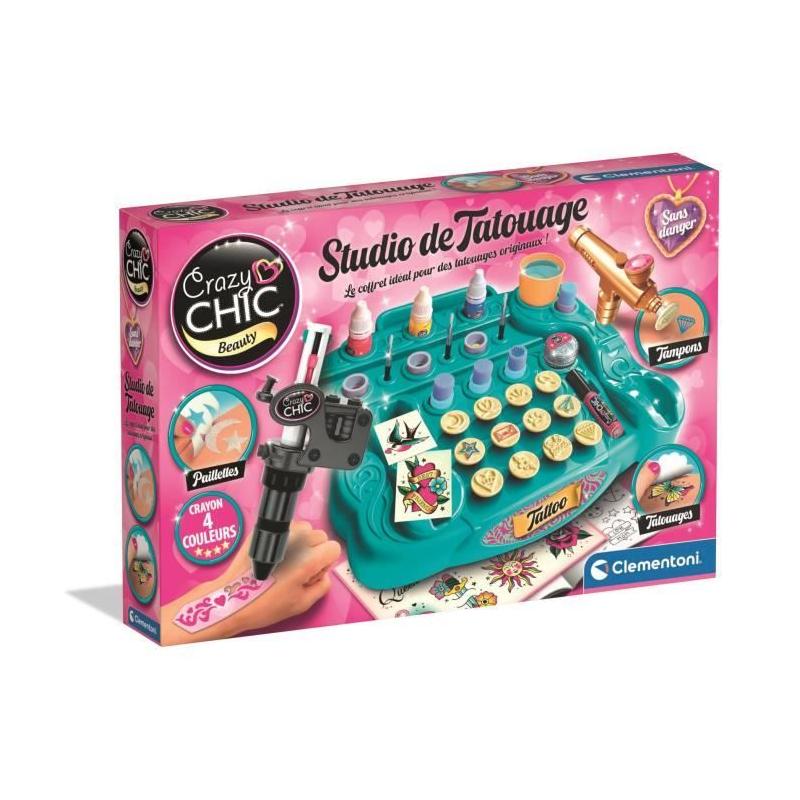 CLEMENTONI - Studio de tatouage pour enfant - A partir de 7 ans