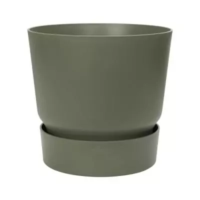 Pot de fleurs rond Greenville - Ø 55 x H 50 cm - Extérieur - Vert Pot de fleurs rond Greenville - Ø 55 x H 50 cm - Extérieur - Vert