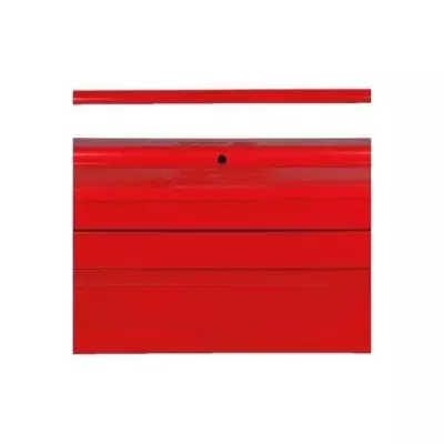 Caisse à outils métallique 5 compartiments KS Tools - Rouge