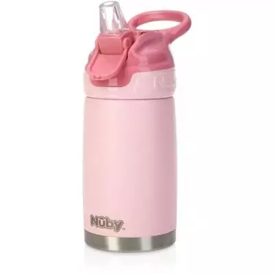 Gourde isotherme NUBY 300 ml Rose - Pratique et tendance Gourde isotherme NUBY 300 ml Rose - Pratique et tendance