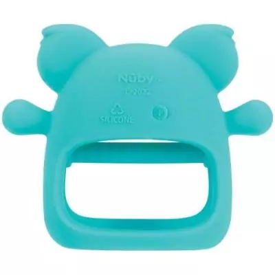 Moufle gants de dentition NUBY Koala - Silicone - Bleu