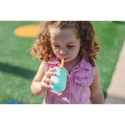 Tasse d'apprentissage NUBY silicone 120 ml - Dès 6 mois - Multicolore