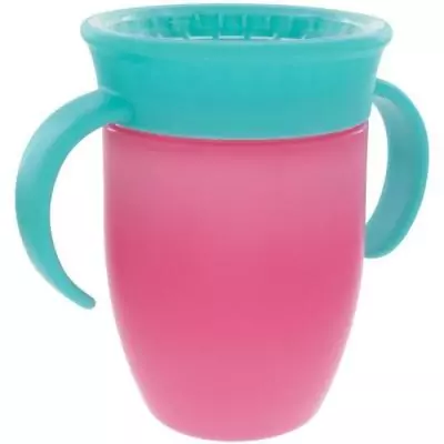 Lot de 2 tasses 360° NUBY avec poignées - Fille Lot de 2 tasses 360° NUBY avec poignées - Fille
