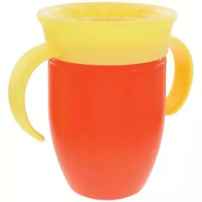 Lot de 2 tasses 360° NUBY avec poignées - Fille Lot de 2 tasses 360° NUBY avec poignées - Fille